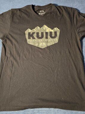 KUIU Men’s XL Black Graphic T‑Shirt | Ultralight Hunting | 60/40 Blend | EUC